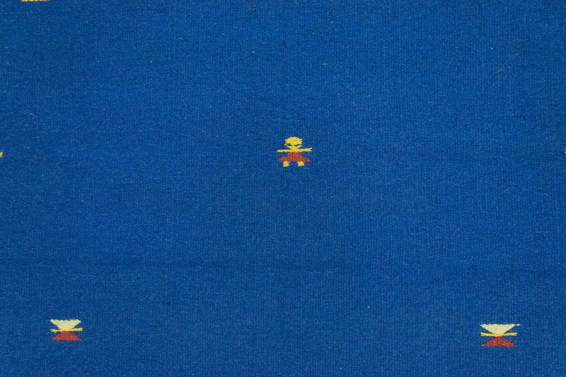 Kelim matta - trendig - 180 x 120 cm - blå