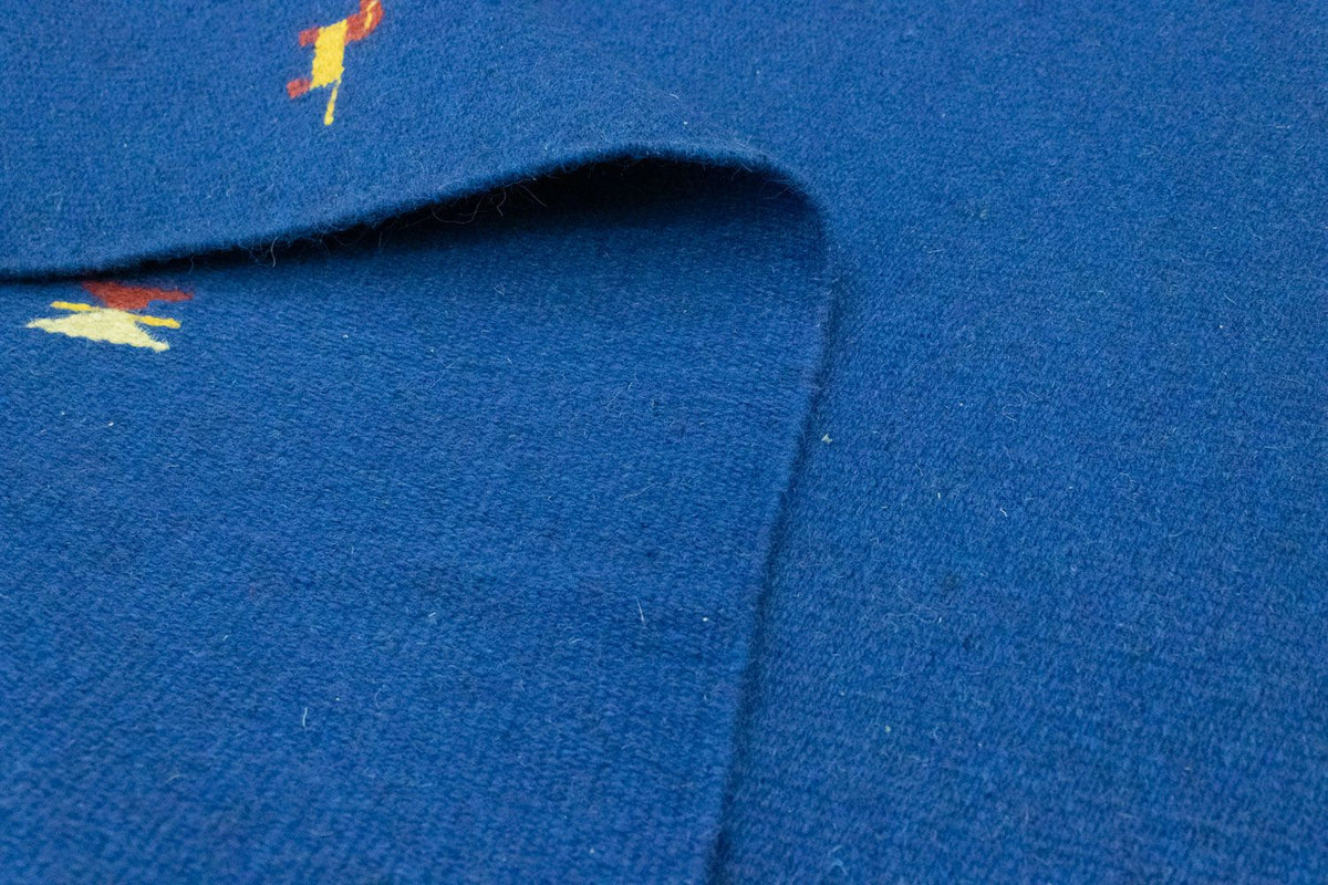 Kelim matta - trendig - 180 x 120 cm - blå