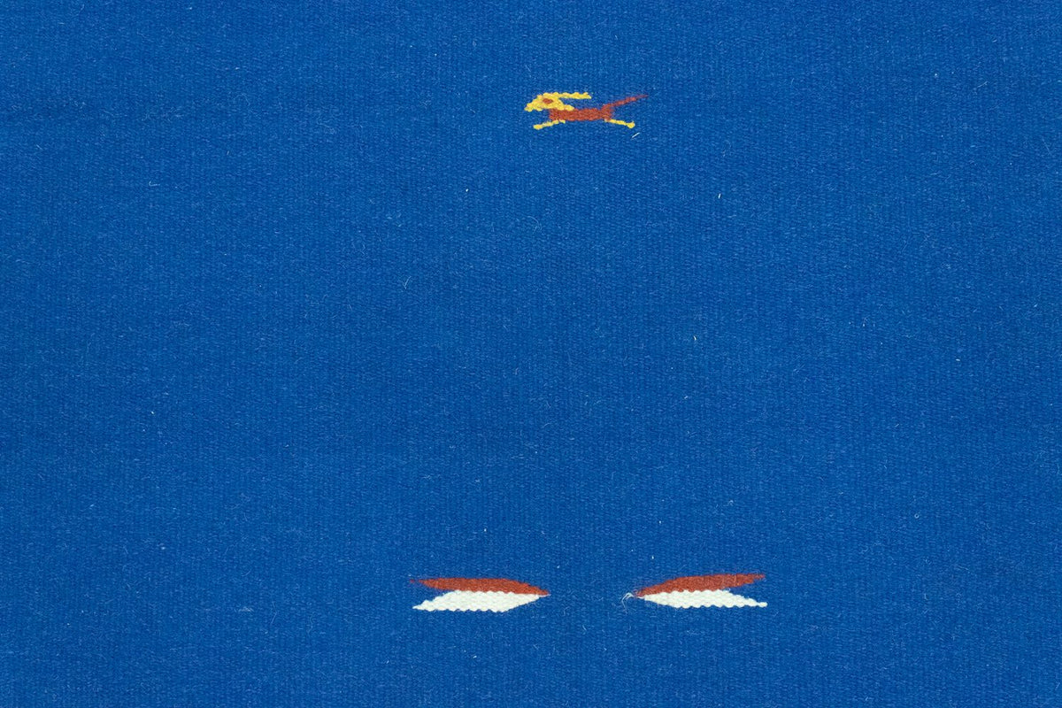 Kelim matta - trendig - 180 x 120 cm - blå