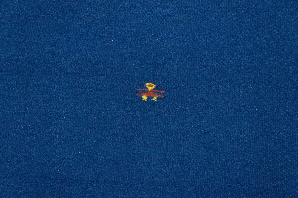 Kelim matta - trendig - 180 x 120 cm - blå