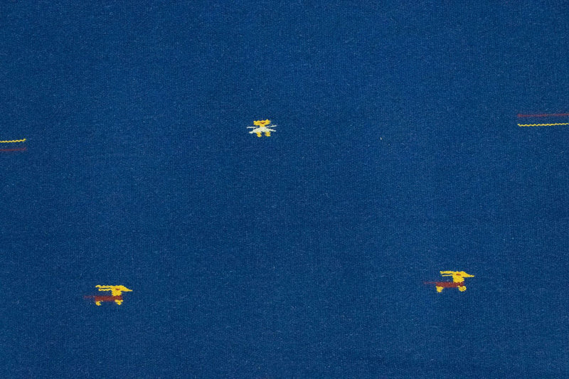 Kelim matta - trendig - 180 x 120 cm - blå