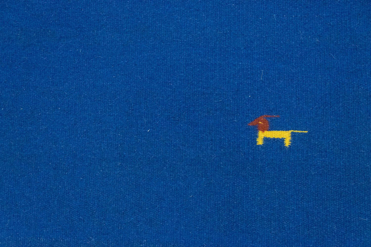 Kelim matta - trendig - 180 x 120 cm - blå