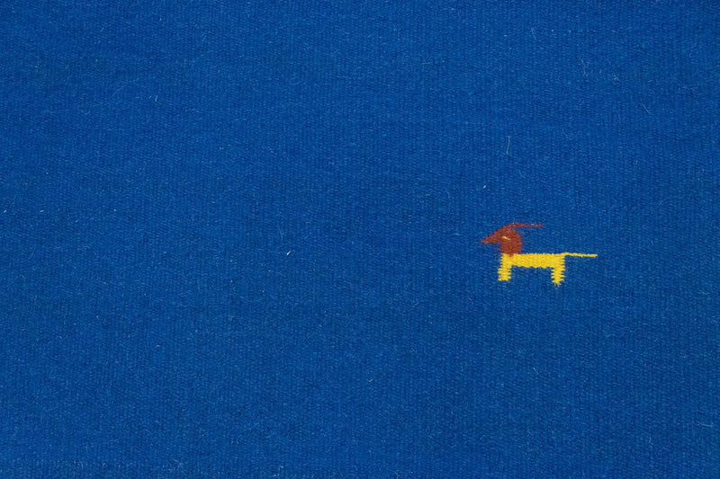 Kelim matta - trendig - 180 x 120 cm - blå