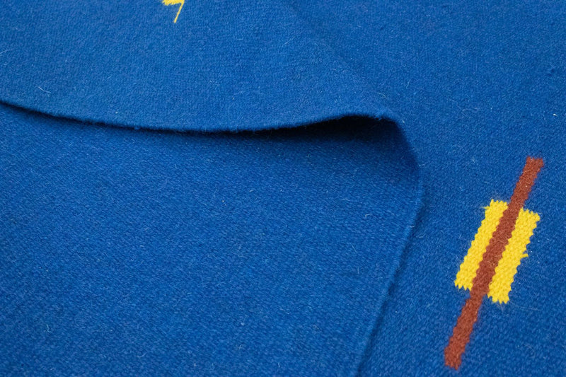 Kelim matta - trendig - 180 x 120 cm - blå