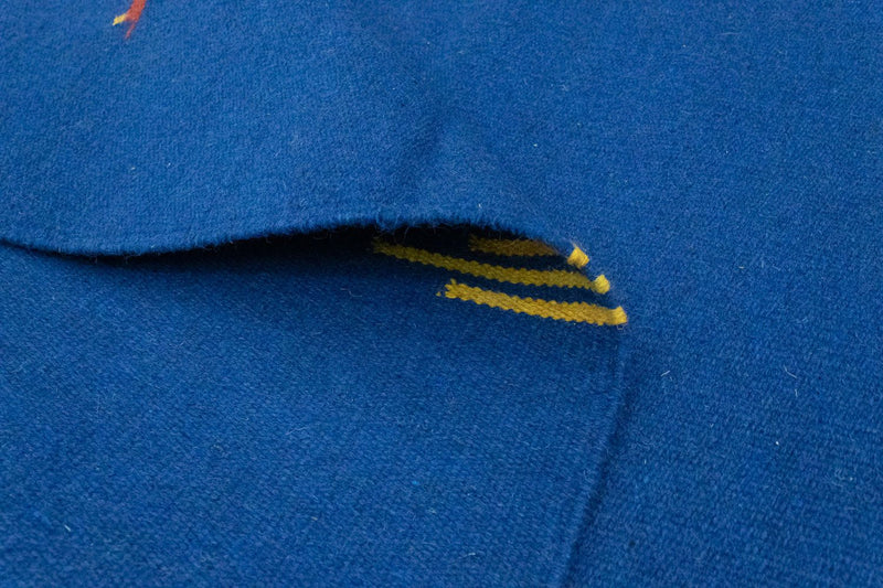 Kelim matta - trendig - 180 x 120 cm - blå