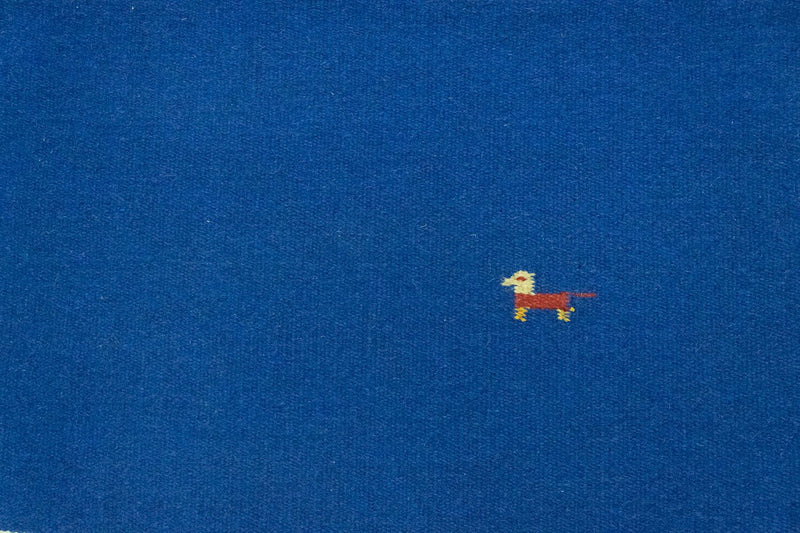 Kelim matta - trendig - 180 x 120 cm - blå