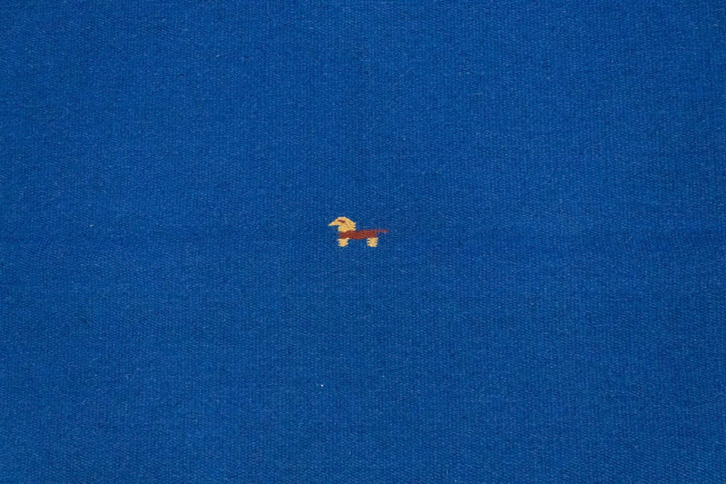 Kelim matta - trendig - 180 x 120 cm - blå