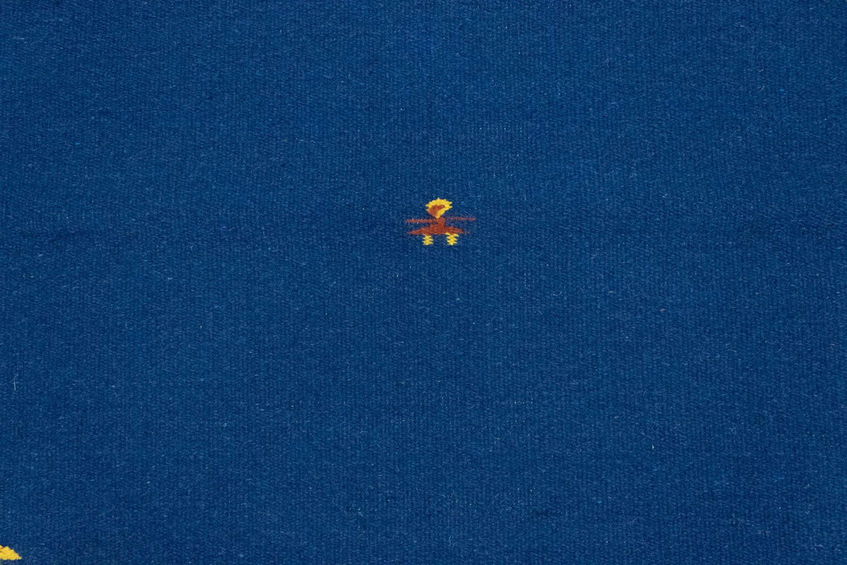 Kelim matta - trendig - 180 x 120 cm - blå