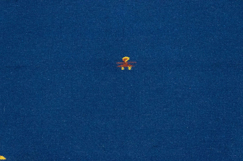 Kelim matta - trendig - 180 x 120 cm - blå