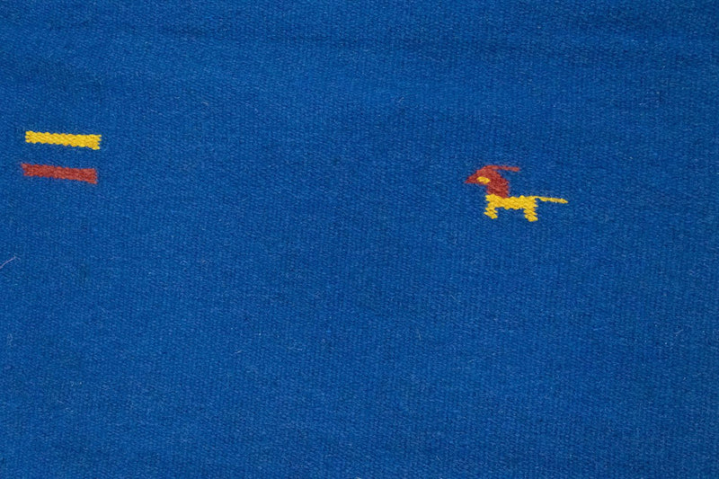 Kelim matta - trendig - 180 x 120 cm - blå