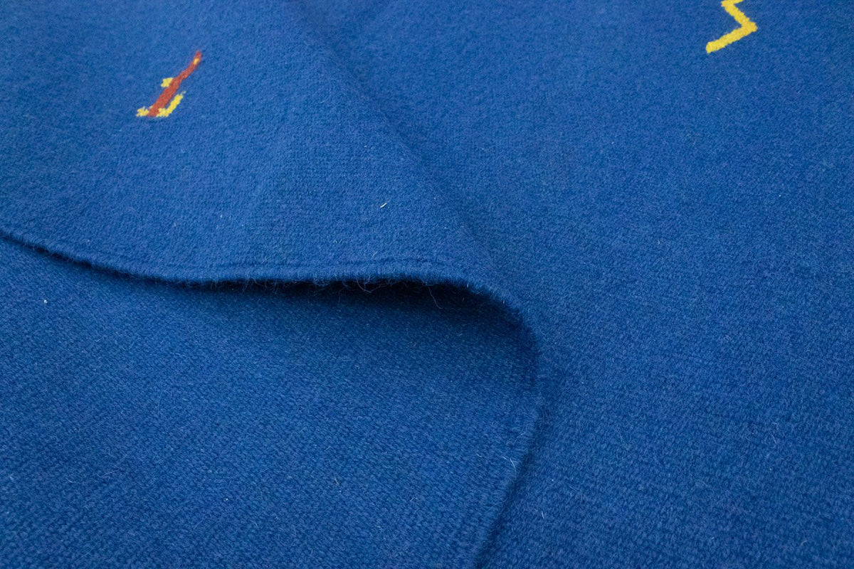 Kelim matta - trendig - 180 x 120 cm - blå