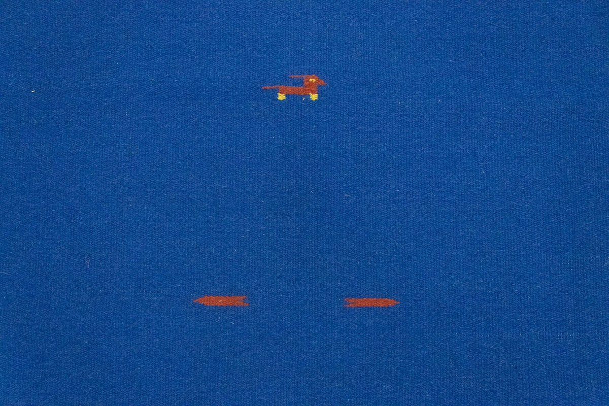 Kelim matta - trendig - 180 x 120 cm - blå