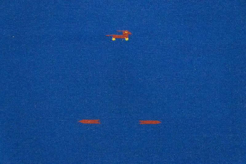 Kelim matta - trendig - 180 x 120 cm - blå