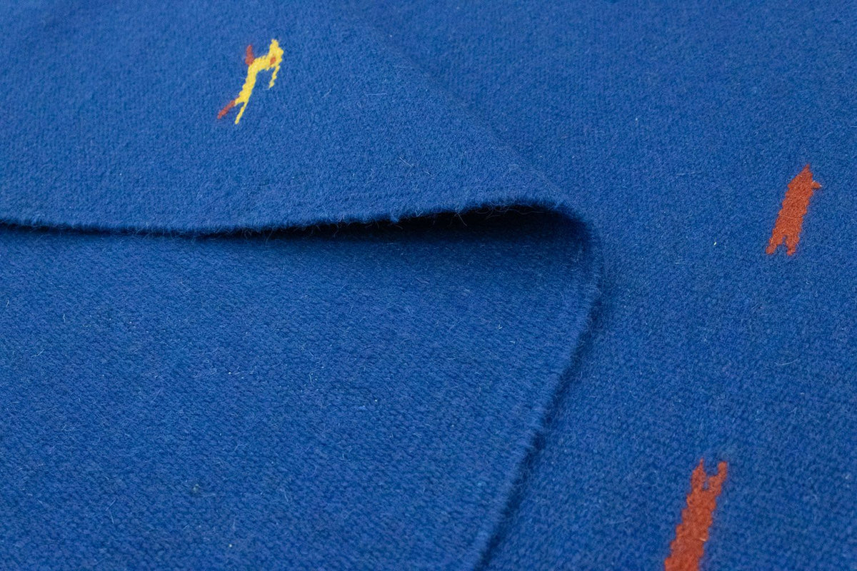 Kelim matta - trendig - 180 x 120 cm - blå