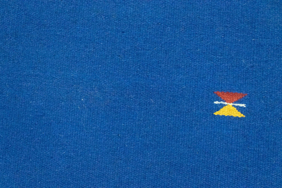 Kelim matta - trendig - 180 x 120 cm - blå