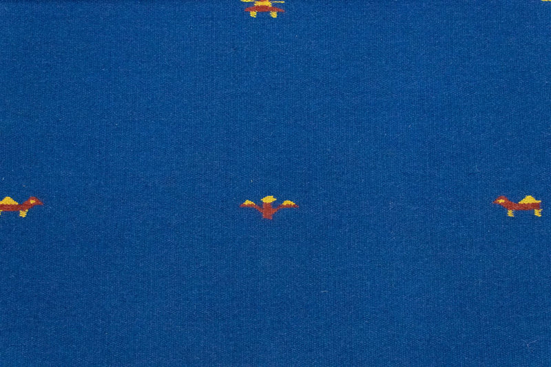 Kelim matta - trendig - 180 x 120 cm - blå