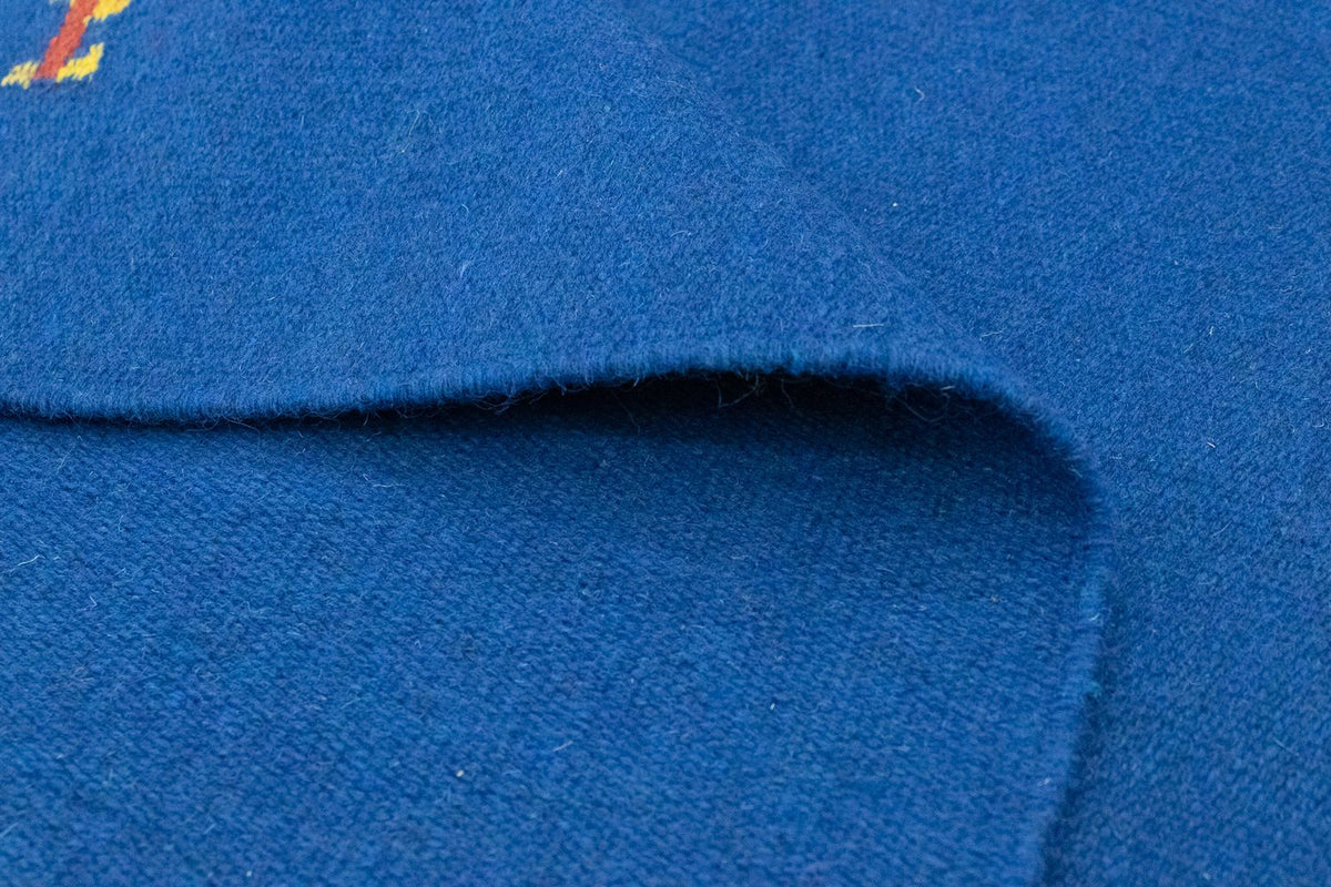 Kelim matta - trendig - 180 x 120 cm - blå