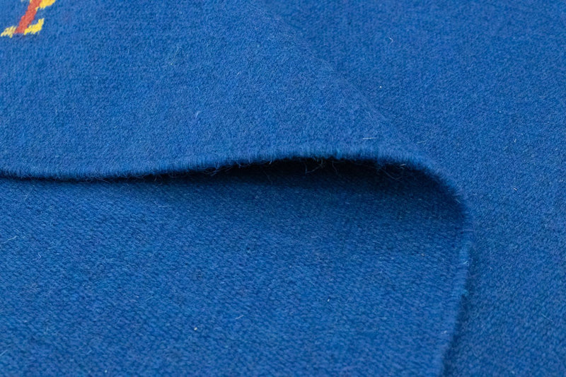 Kelim matta - trendig - 180 x 120 cm - blå