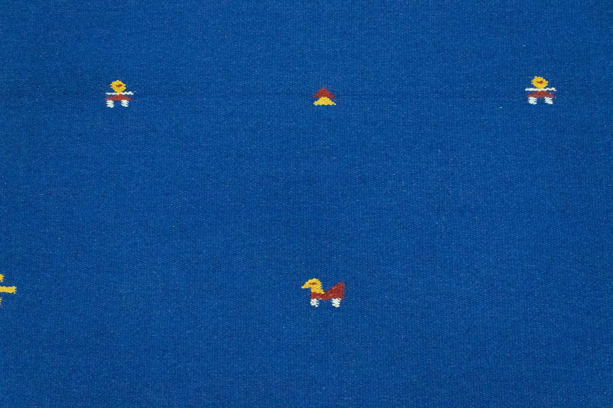 Kelim matta - trendig - 180 x 120 cm - blå