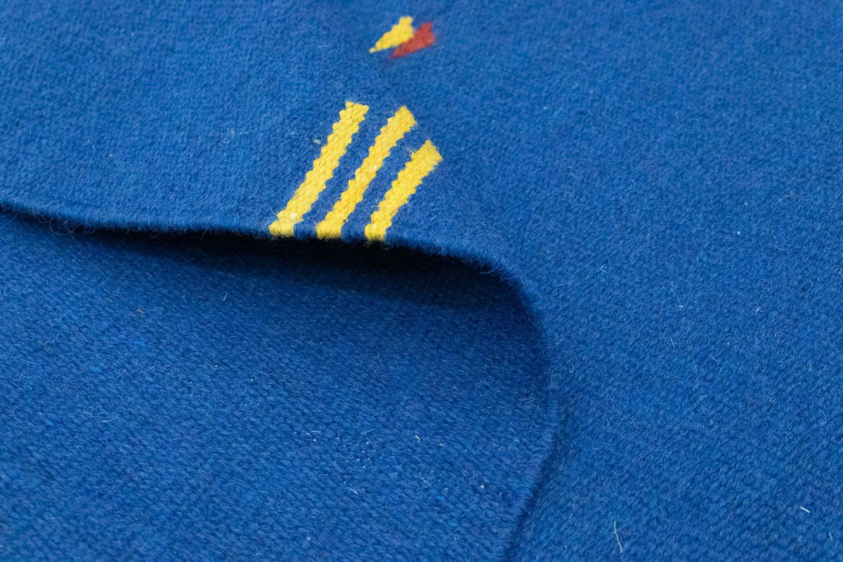 Kelim matta - trendig - 180 x 120 cm - blå