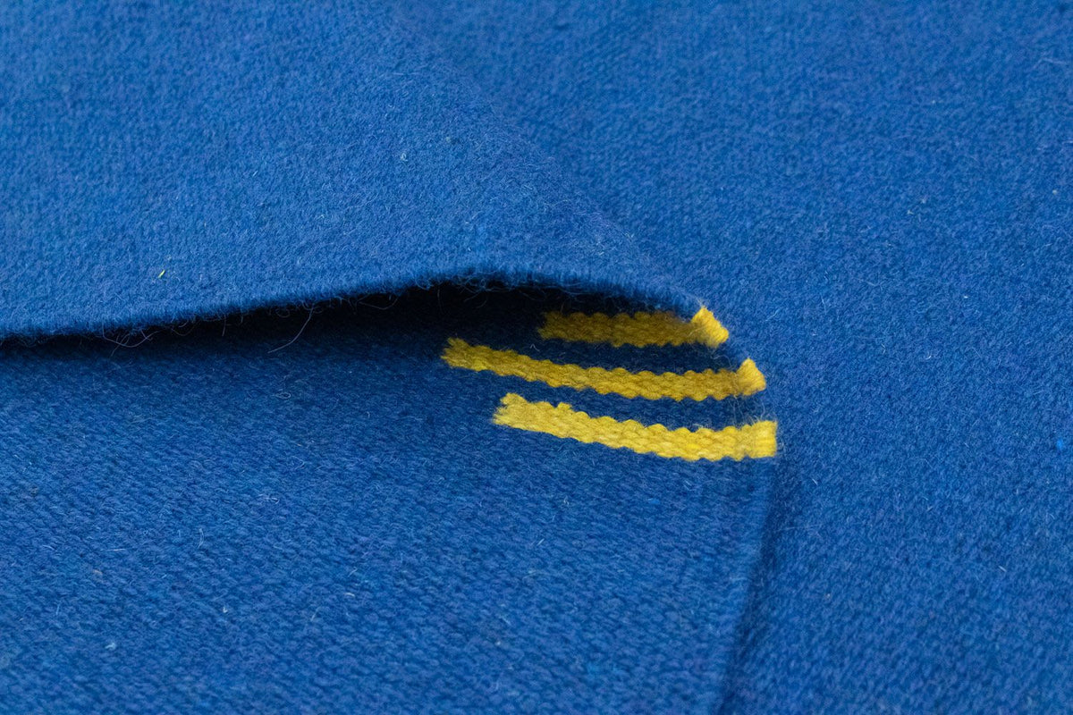 Kelim matta - trendig - 180 x 120 cm - blå