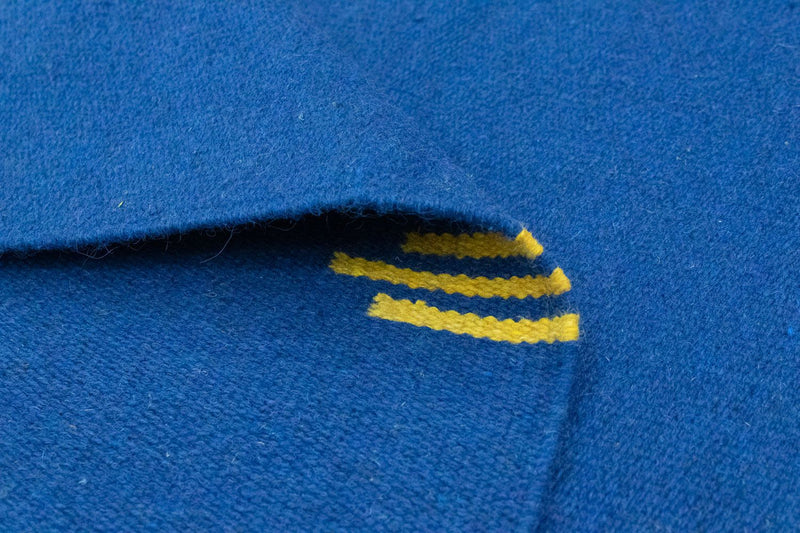 Kelim matta - trendig - 180 x 120 cm - blå