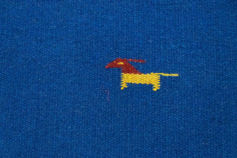 Kelim matta - trendig - 180 x 120 cm - blå