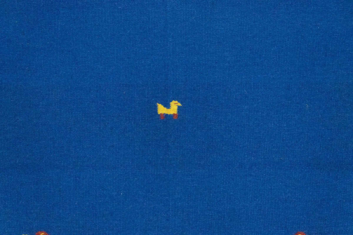 Kelim matta - trendig - 180 x 120 cm - blå