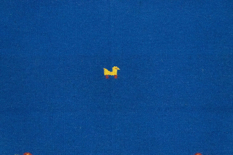 Kelim matta - trendig - 180 x 120 cm - blå