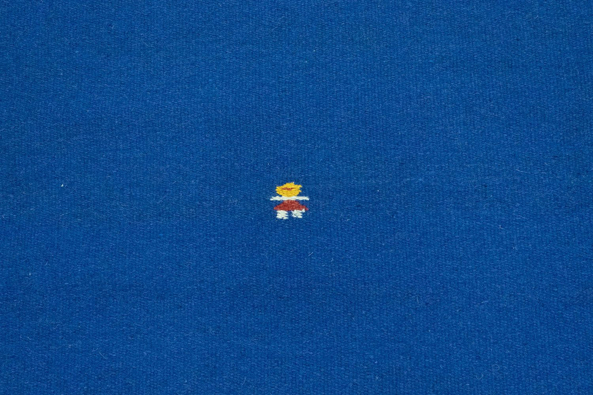 Kelim matta - trendig - 180 x 120 cm - blå