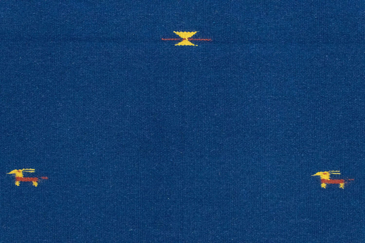 Kelim matta - trendig - 180 x 120 cm - blå