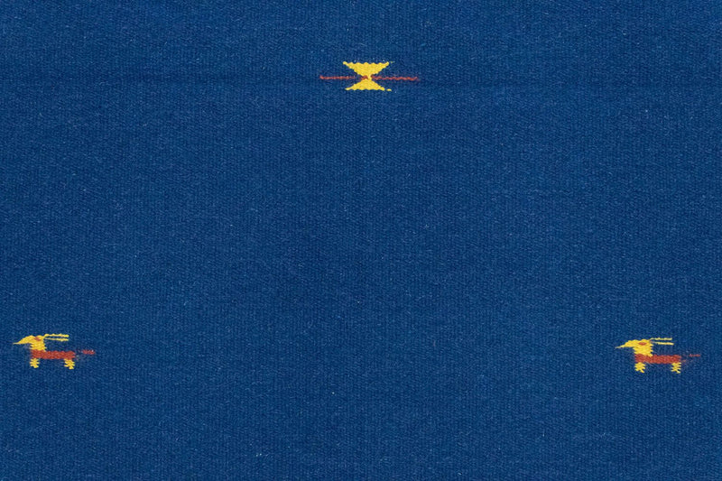 Kelim matta - trendig - 180 x 120 cm - blå