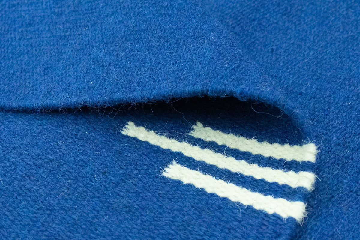 Kelim matta - trendig - 180 x 120 cm - blå