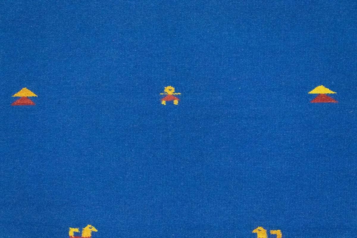 Kelim matta - trendig - 180 x 120 cm - blå