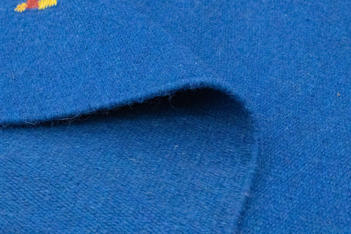 Kelim matta - trendig - 180 x 120 cm - blå