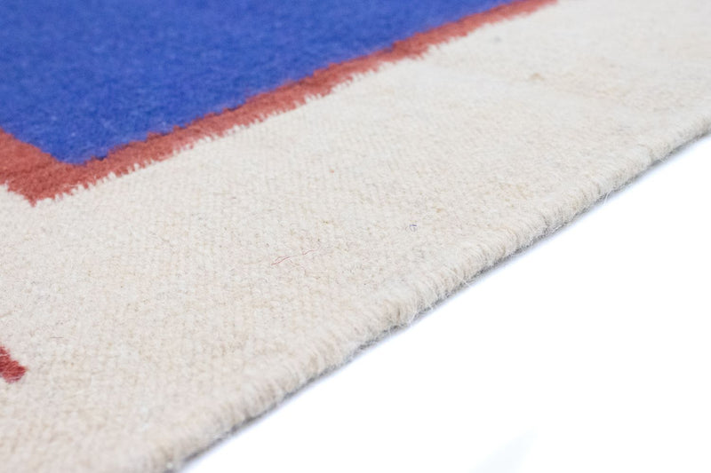 Kelim matta - trendig - 180 x 120 cm - blå