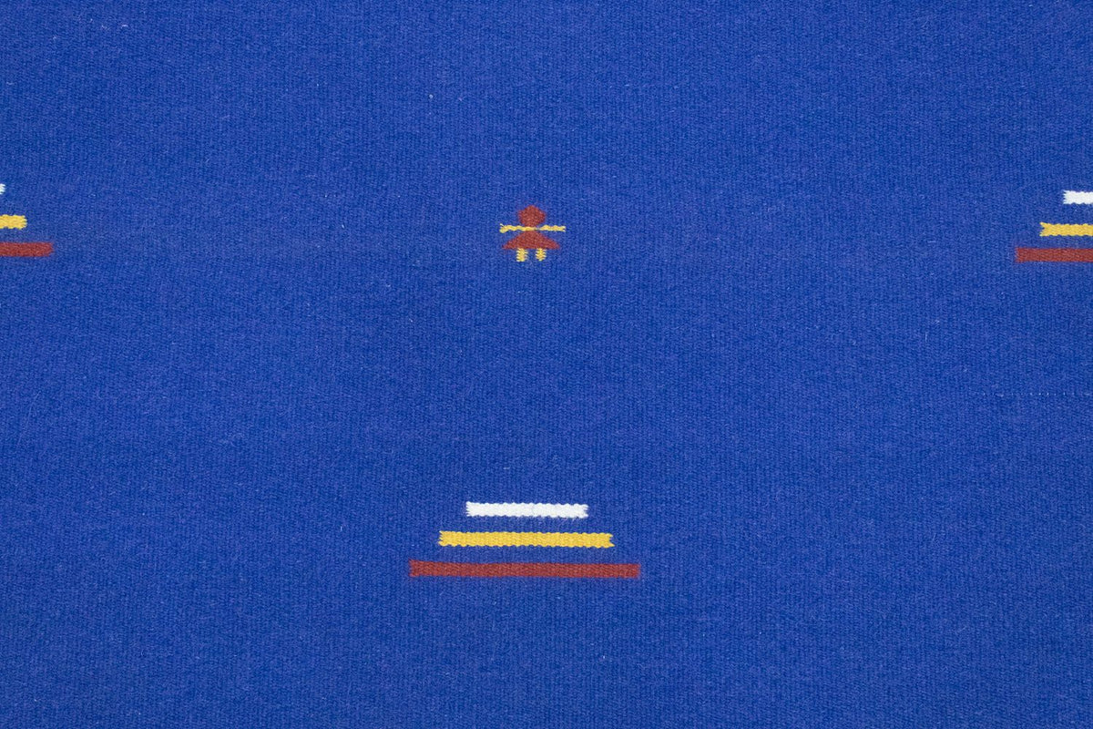 Kelim matta - trendig - 180 x 120 cm - blå