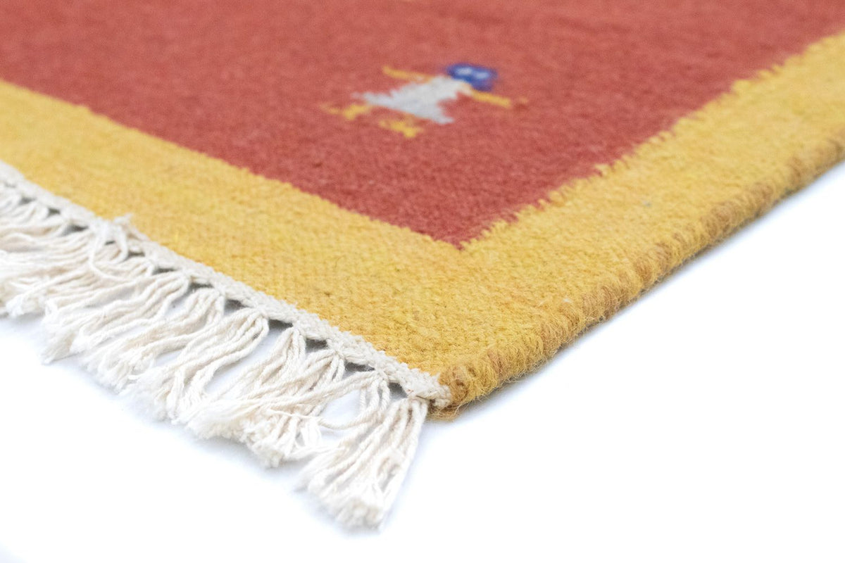 Kelim matta - trendig - 200 x 140 cm - blå