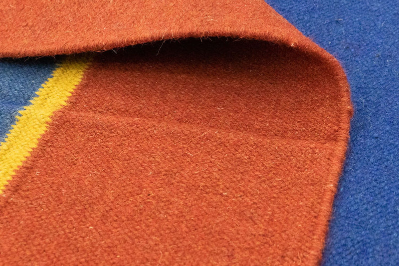 Kelim matta - trendig - 300 x 200 cm - blå