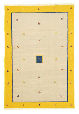 Kelim matta - trendig - 300 x 200 cm - beige