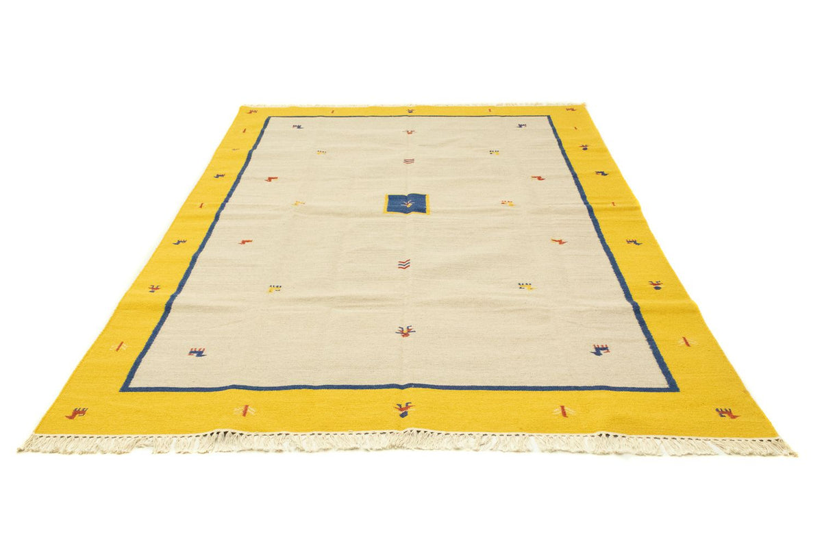 Kelim matta - trendig - 300 x 200 cm - beige