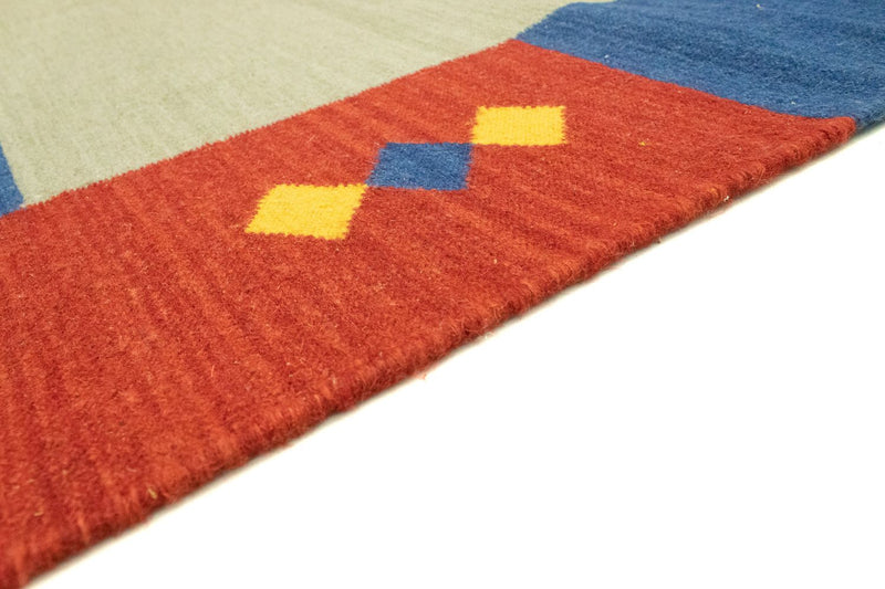 Kelim matta - trendig - 300 x 200 cm - grön