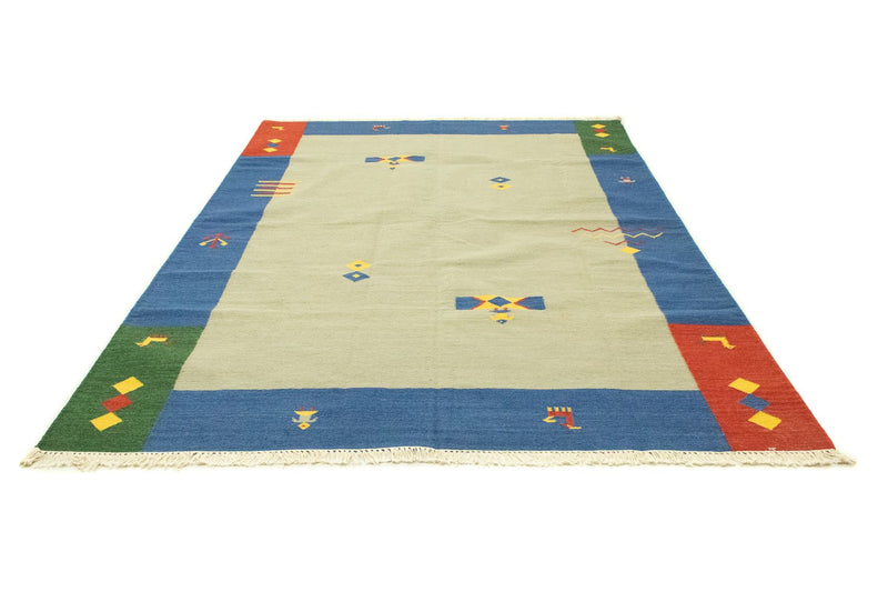 Kelim matta - trendig - 300 x 200 cm - grön