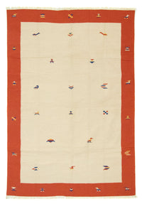 Kelim matta - trendig - 300 x 200 cm - beige