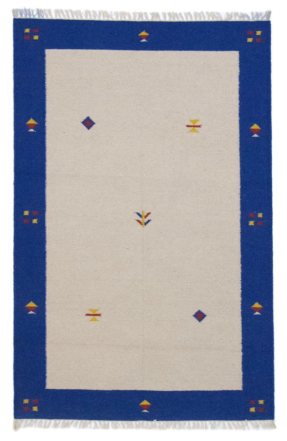 Kelim matta - trendig - 180 x 120 cm - beige