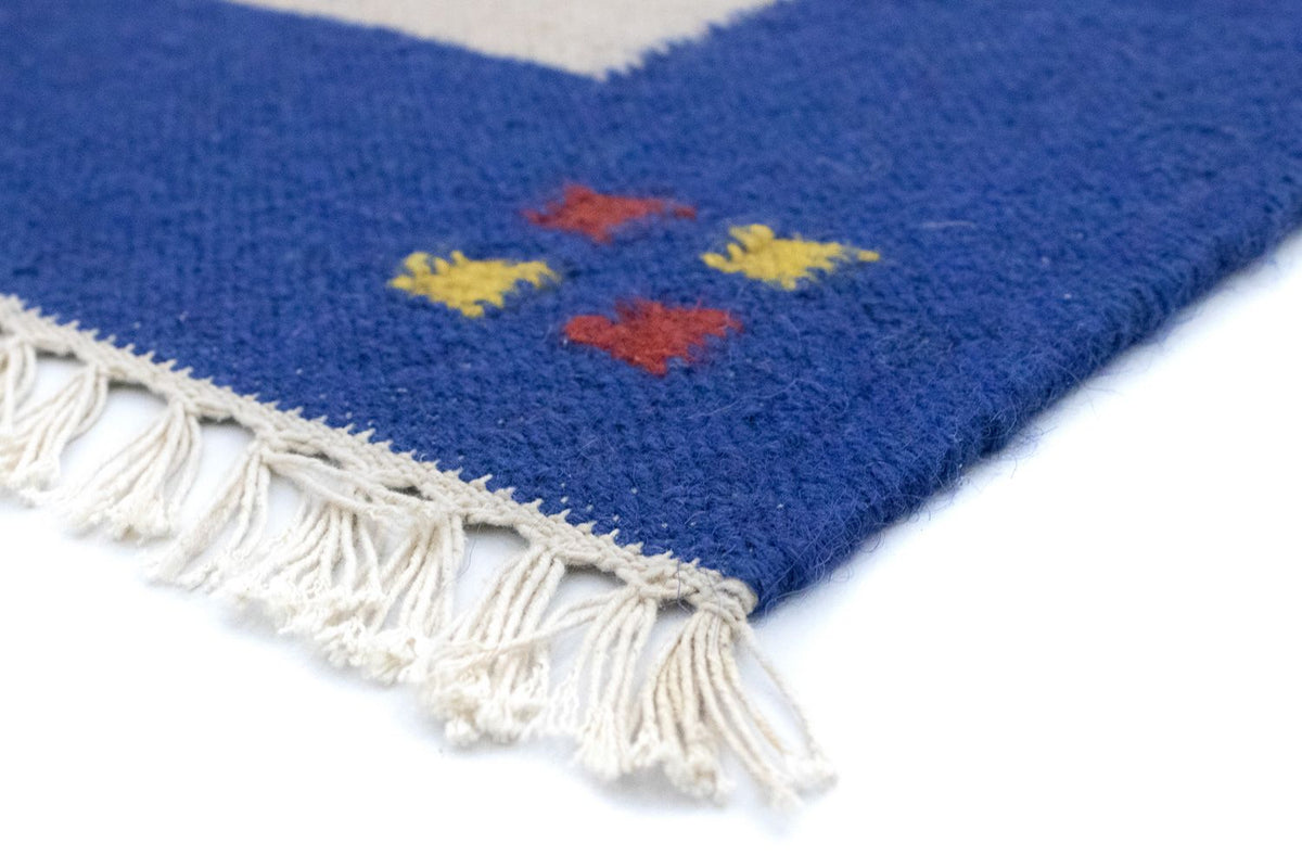 Kelim matta - trendig - 180 x 120 cm - beige