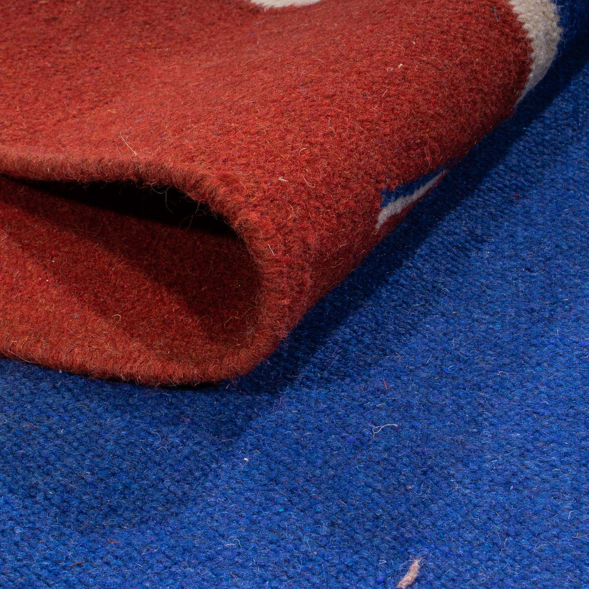 Kelim matta - trendig - 240 x 170 cm - mörkblå