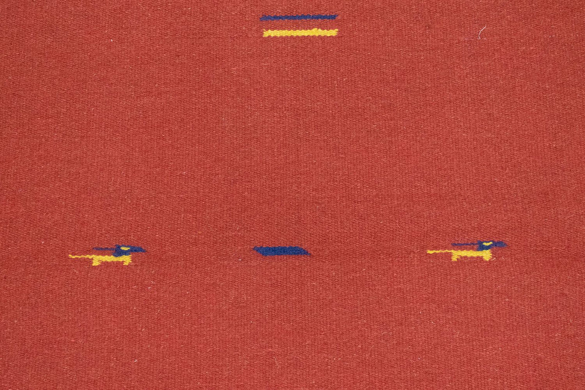 Kelim matta - trendig - 180 x 120 cm - röd