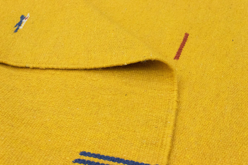 Kelim matta - trendig - 180 x 120 cm - gul