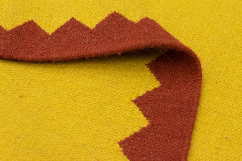 Kelim matta - trendig - 180 x 120 cm - gul